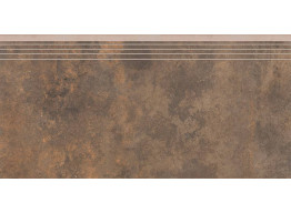 APENINO RUST RECT ENGRAVED STAIR (29,7X59,7)