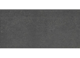 CONCRETE ANTHRACITE ENGRAVED STAIR (29,7X59,7)