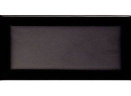 PLAQUETA METRO NEGRO BRILLO (7,5x15)