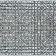 628 Мозаика моно рельефный платина 1,5*1,5 (30x30)