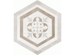 Hexagonos Alpha Mix-Beige (25,8x29)