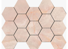 Cr Lux Noor Peach Hexagonos (32,5*22,5)