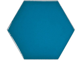 Scale Hexagon Electric Blue 23836