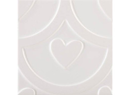 AGATHA COEUR BLANCO (25X25)