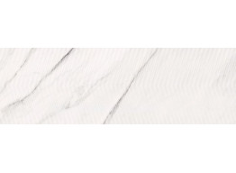 CARRARA CHIC WHITE CHEVRON STRUCTURE GLOSSY (29x89)