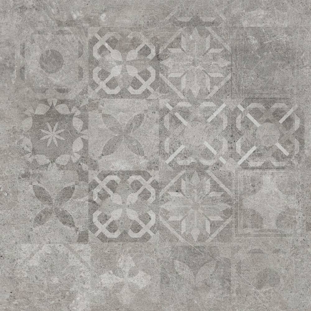 SOFTCEMENT SILVER DECOR PATCHWORK RECT. (59,7x59,7x0,8)