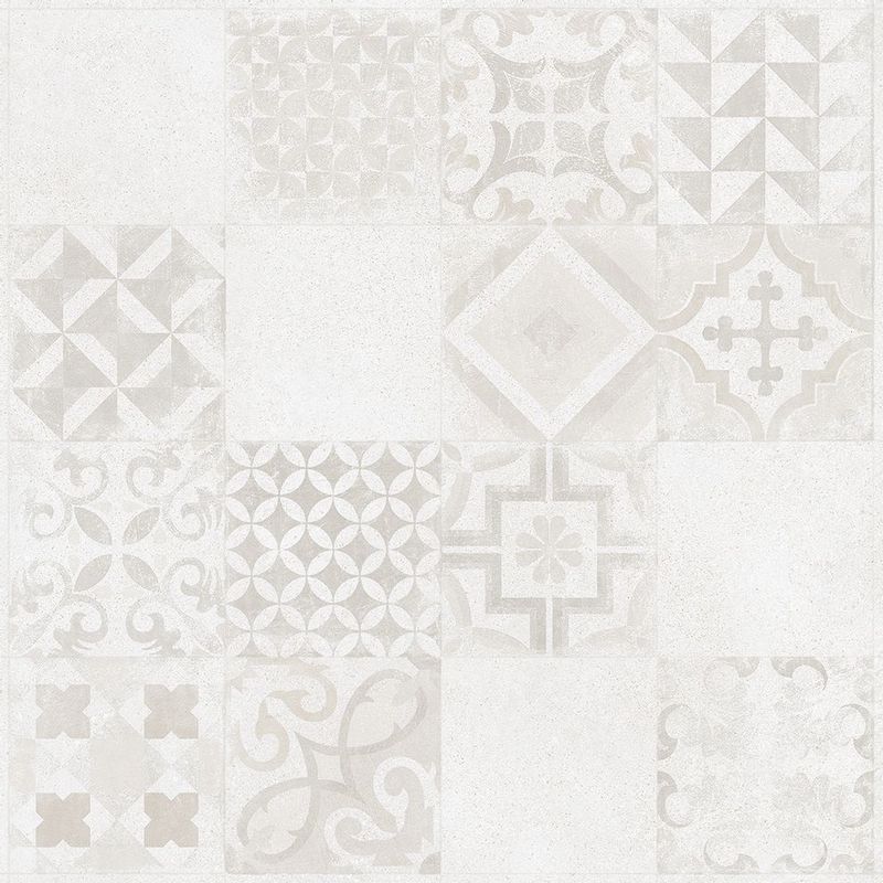 BETONICO DAK63795 white-grey dekor rectified (2 гат) (60X60)