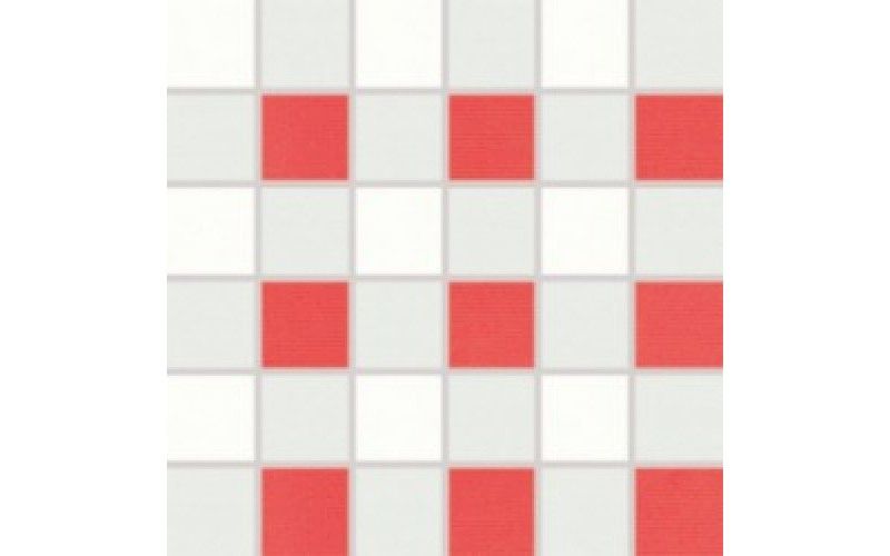 Mosaic TENDENCE WDM06153 white - red (30X30)