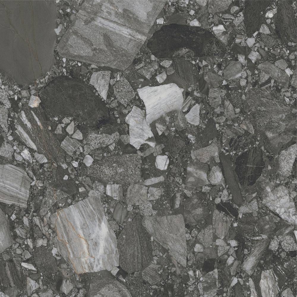 Плитка для пола, керамогранит STONE RIVER BLACK REC. NPLUS (90х90) Fanal Испания Stone River 900X900X0