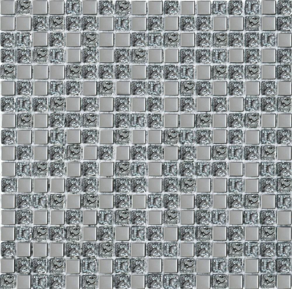 Мозаика 1078 Мозаїка мікс платина-платина рифлена Grand Kerama Украина Grand Kerama 300X300X6