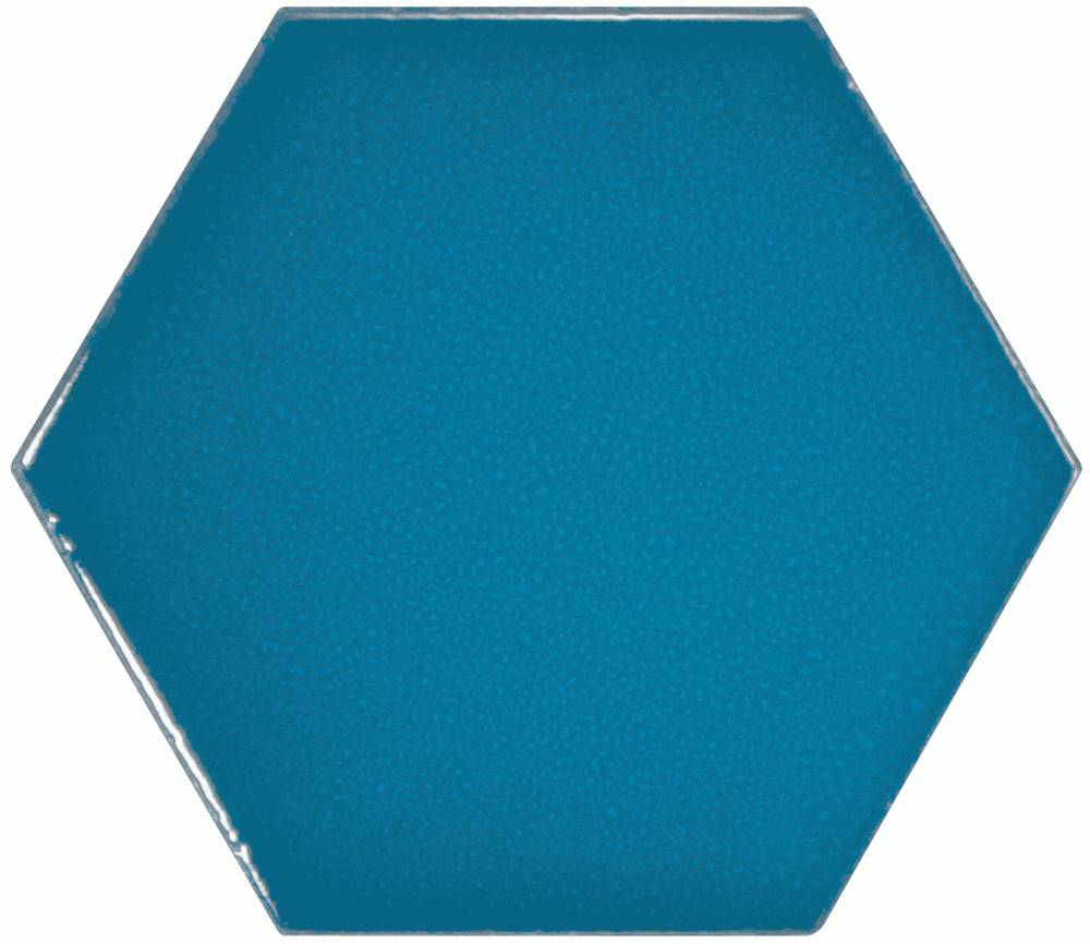 Плитка для ванной Hexagon Electric Blue 23836 Equipe Испания Scale 124X107X0