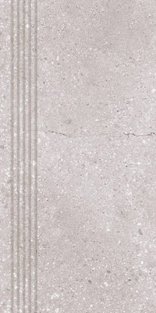 STEP TILE ENGRAVED LAPPATO MAT GEOTEC 12 SZARY (59.7x29.7)
