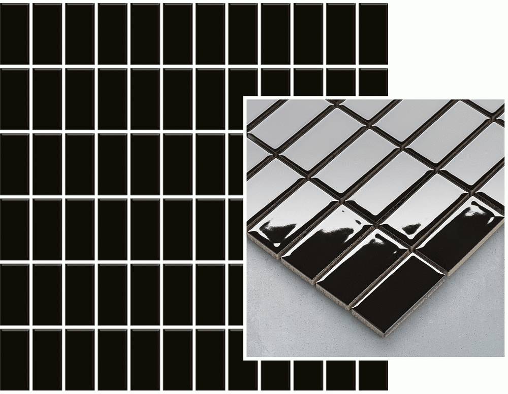 ALTEA NERO mozaika 2.3x4.8 (30X30)