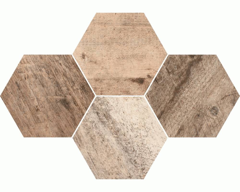 Timber Mozaika Heksagon