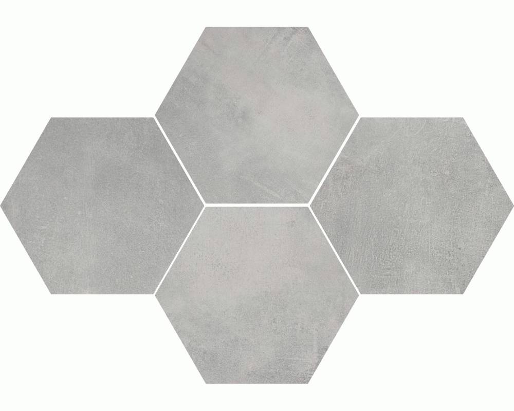 Mosaic Hexagon Stark Grey